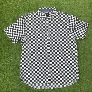 VANS CHECKERBOARD BUTTON UP XL #FML130042